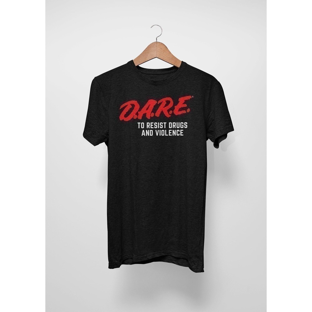 Dare To Resist Drugs And Violence Classic DARE Program Retro Graphic T-Shirt